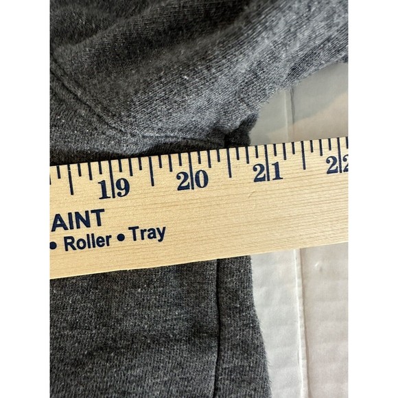 New York Times Mens Medium Grey Full Zip Up Hoodie Hooded Sweatshirt - Picture 4 of 7